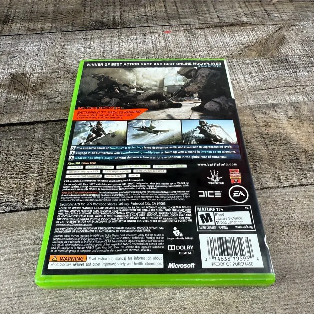 Battlefield 3 Limited Edition (Microsoft Xbox 360, 2011)